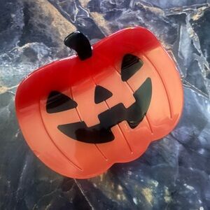 Jack O Lantern Hair Clip